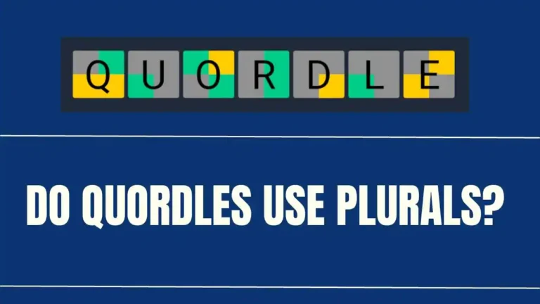 Do Quordles Use Plurals?